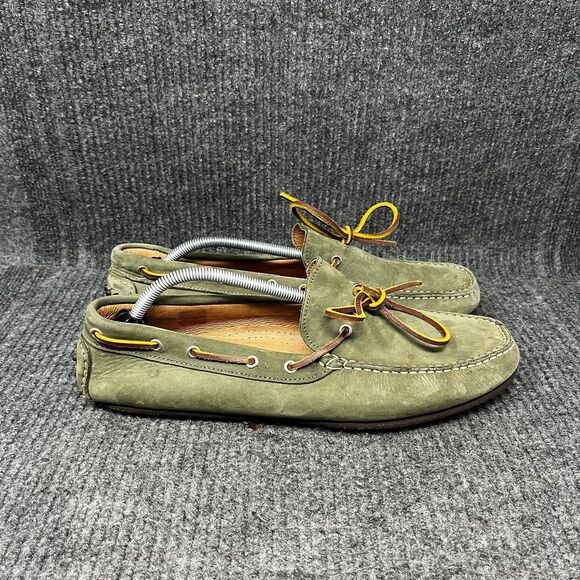 Rodd & Gunn Wattle Reserve Driving Shoes Moccasins Green Suede Leather Mens 12 - Picture 1 of 7